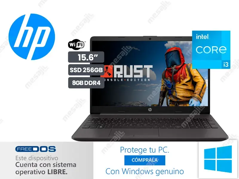 Laptop HP 250 G9 Intel Core i3-1215U 8GB/SSD256GB/15.6" /FreeDos