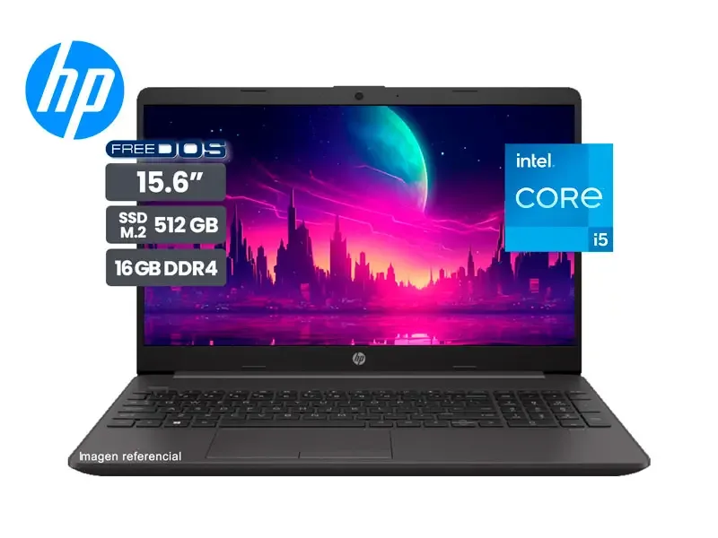 Laptop HP 250 G9 Intel Core i5-1235U 16GB/SSD512GB/15.6" /FreeDos/ No Windows