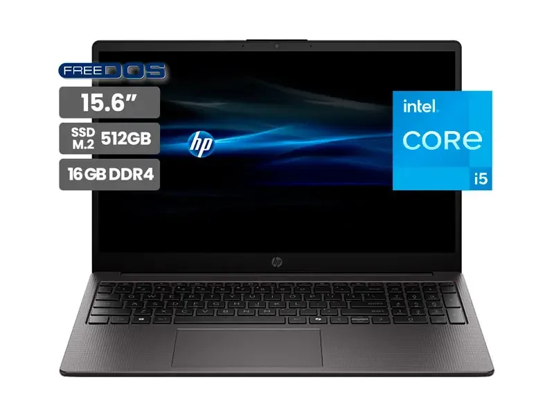 Laptop HP 250R G10 15.6" Intel Core 5 120U 16GB SSD512GB No incluye Windows