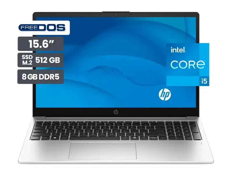 Laptop HP 250R G10 15.6" Intel Core 5 120U 8GB SSD512GB No incluye Windows