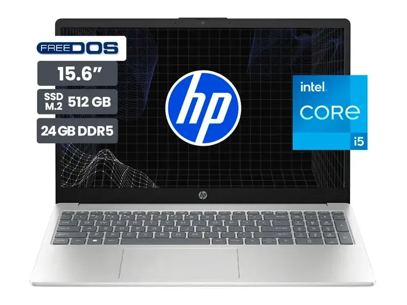 Laptop HP AI 15-FD02362LA 15.6" FHD Intel Core 5-225U 24GB SSD512GB No incluye Windows