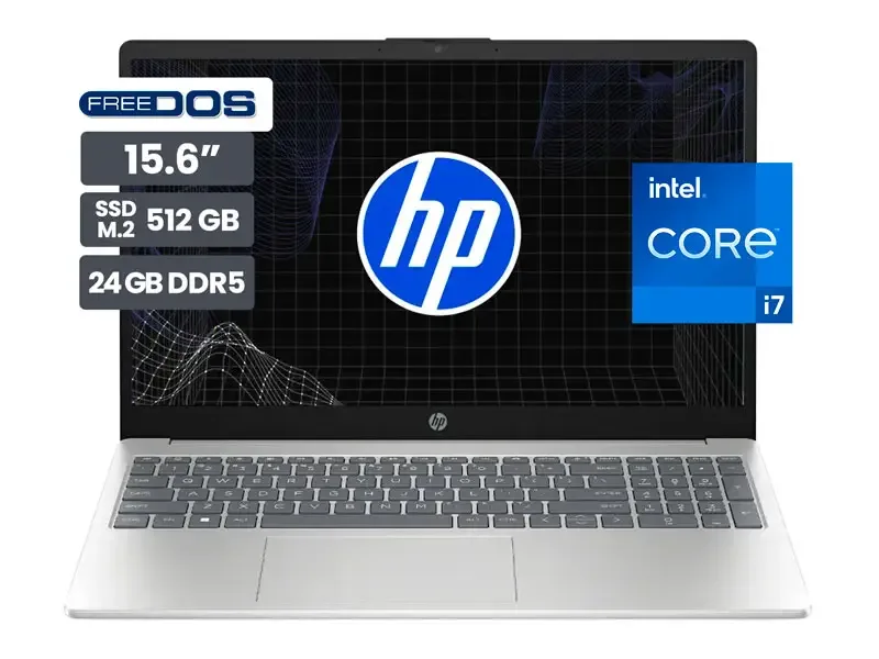 Laptop HP AI 15-FD2378LA 15.6" FHD Intel Core 7-255U 24GB SSD512GB No incluye Windows