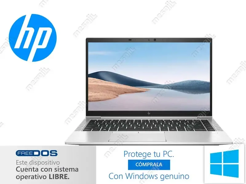 Laptop HP EliteBook 845 G8 AMD Ryzen R3-5450U 8GB/SSD256GB 14" FHD No incluye windows