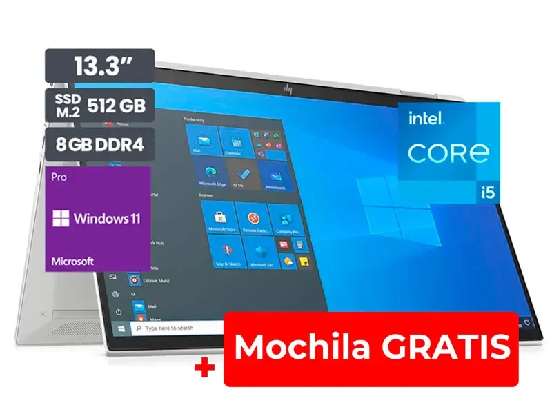 Laptop HP Elitebook X360 1030 G8 Intel Core i5-1145G7 8GB/SSD512GB/ 13.3" FHD Touch/W10P