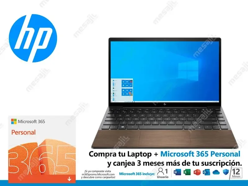 Laptop HP ENVY 13-ba1011la Intel core i5-1135G7  8GB/SSD256GB+16GB/13.3"/W10h