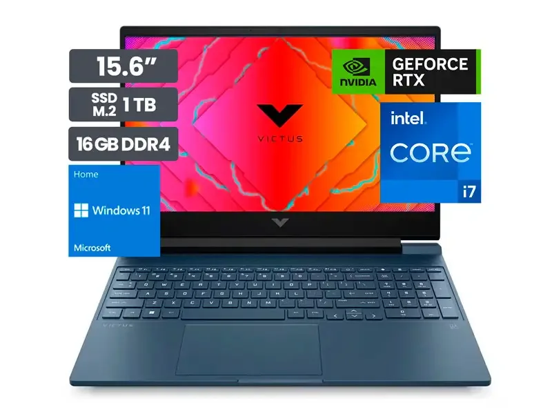 Laptop HP Gaming Victus 15-fa1097la Intel i7-13620H 16GB/SSD 1TB/RTX4050 6GB/ 15.6"/W11H