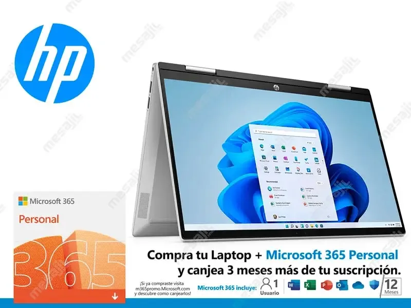 Laptop HP Pavilion x360 14-DY0503la Intel Core i3-1125G4 4GB/256GB/14"/W11H