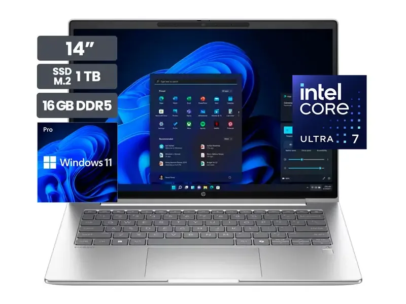 Laptop HP ProBook 4 G1i 14" Core Ultra 7 255U 16GB SSD1TB W11 Pro