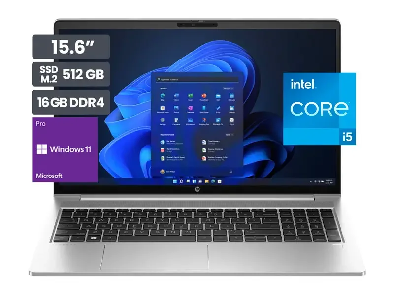Laptop HP ProBook 450 G10 15.6" Intel Core i5-1335U 16GB SSD512GB Wind11 Pro