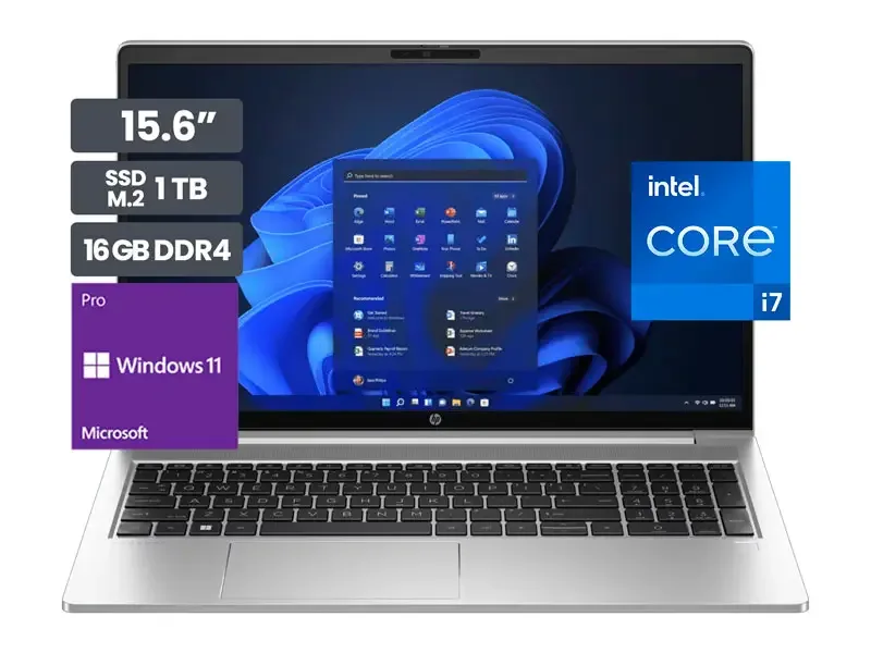 Laptop HP ProBook 450 G10 15.6" Intel Core i7-1355U 16GB SSD1TB Wid11 Pro