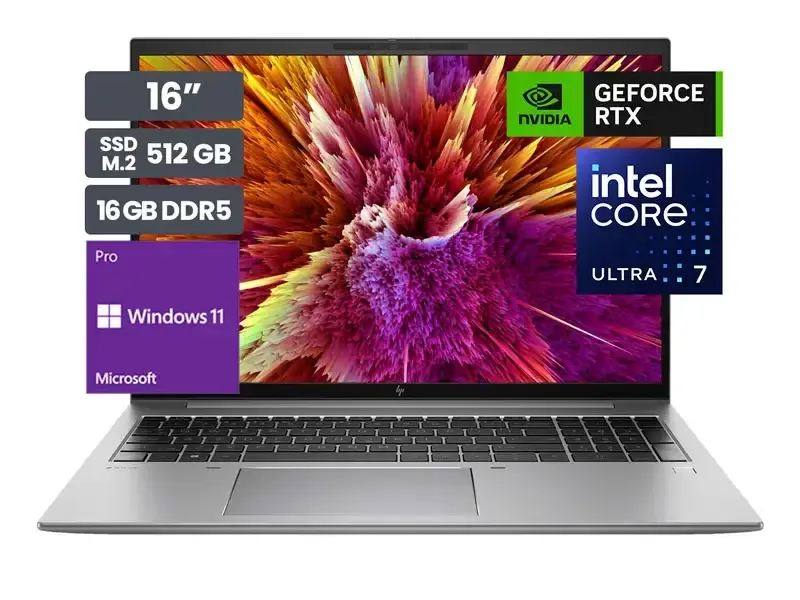 Laptop HP ZBook Firefly G11 16" Intel Core Ultra 7-155H 16GB SSD512GB V4GB Wind11 Pro