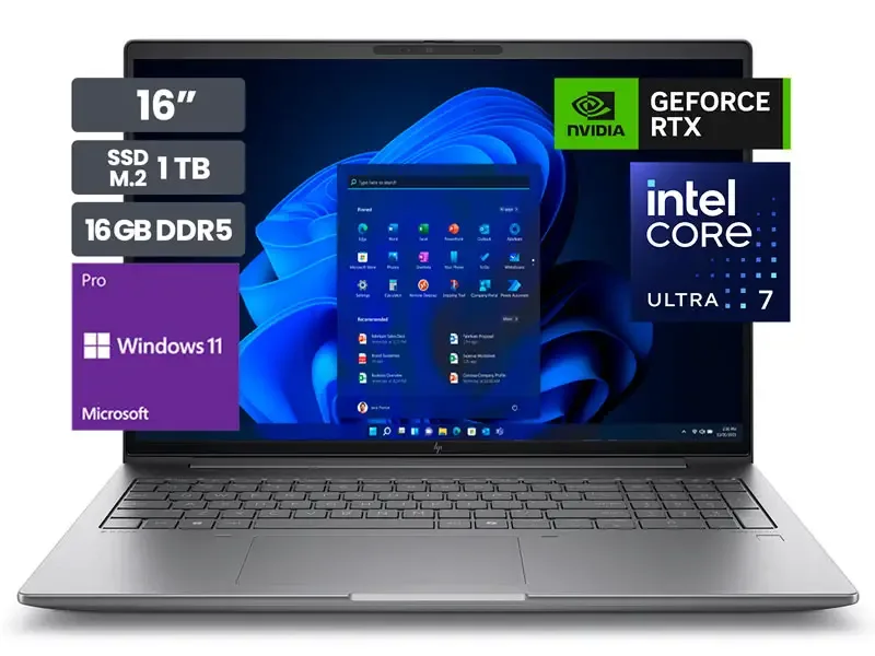 Laptop HP ZBook Power G11 Intel ultra 7-155U 16GB/SSD1TB/VD4GB/16"/W11 Pro