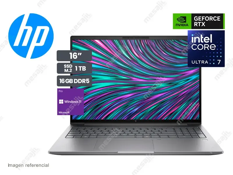Laptop HP ZBook Power G11 Intel Ultra i7-155H 16GB/SSD1TB/V6GB/16"/W11P