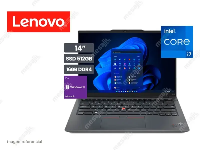 Laptop Lenovo E14 Intel i7-1355U 16GB/SSD512GB/14"/W11P