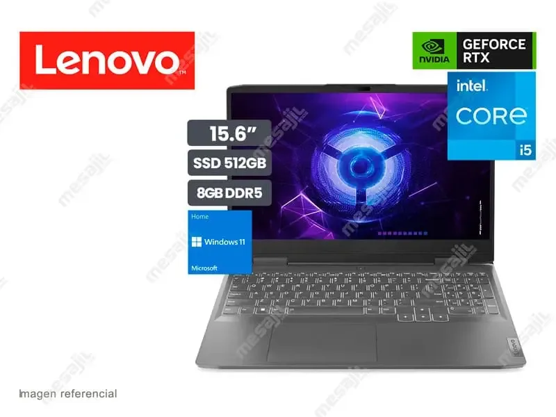Laptop Lenovo Gaming LOQ 15IRH8 Intel Ci5 12450H 8GB/SSD512GB/RTX3050 6GB/15.6" FHD/ W11H