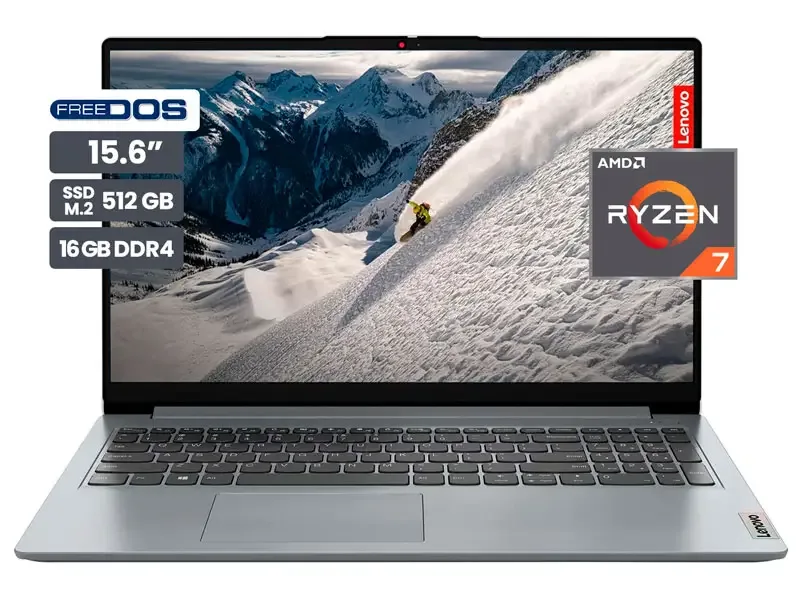 Laptop Lenovo IdeaPad 1 15ALC7 AMD Ryzen 7 5700U 16GB/SSD 512GB/15.6" FreeDos