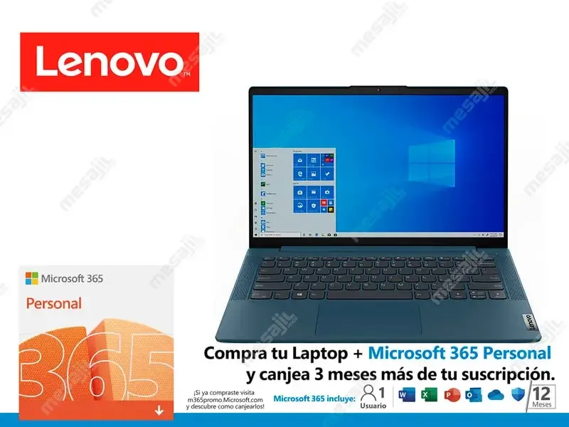 Laptop Lenovo IdeaPad 5 14ITL05 82FE  Intel Core i7-1165G7 8GB/SSD512GB/14"HD (82FE00RJLM) W11h