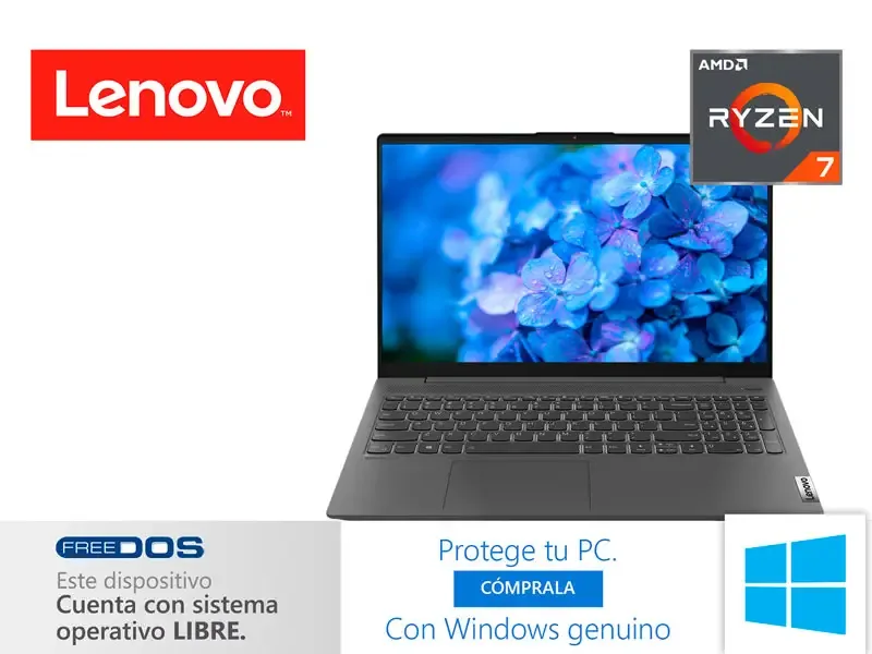 Laptop Lenovo IdeaPad 5 15ARE05 AMD Ryzen 7 4700U 16GB/SSD512GB/15.6" FreeDOS
