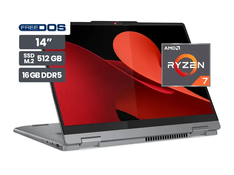 Laptop Lenovo IdeaPad 5 2 en 1 14AHP9 14" AMD Ryzen 7-8845HS 16GB SSD512GB No incluye windows