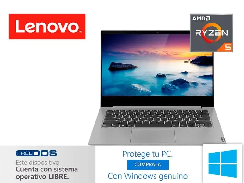 Laptop Lenovo IdeaPad S340-14API AMD Ryzen 5 3500U 8GB/1TB/14" No incluye windows