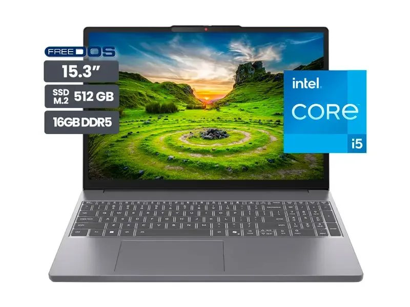 Laptop Lenovo IdeaPad Slim 3 15.3" WUXGA Intel Core i5-13420H 16GB SSD512GB No incluye Windows