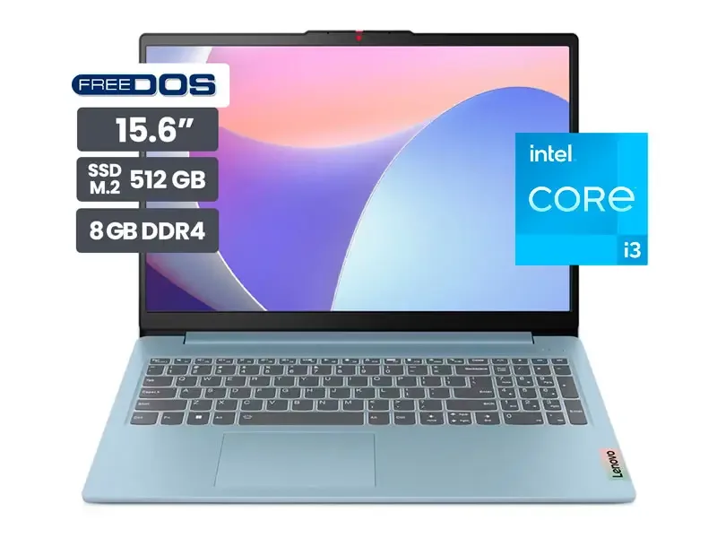 Laptop Lenovo Ideapad Slim 3 15IAN8 15.6" Intel Core i3-N305 8GB SSD512GB No incluye sistema operativo