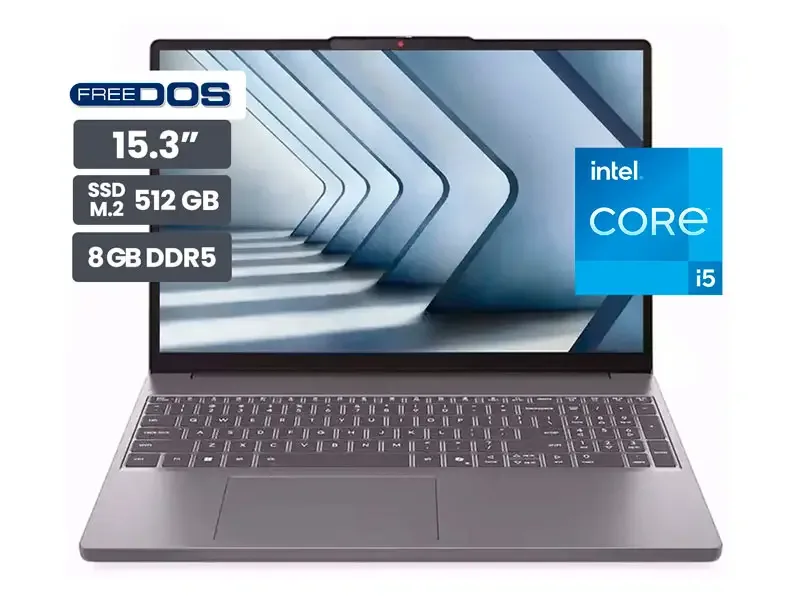 Laptop Lenovo IdeaPad Slim 3 15IRH10 15.3" Intel Core i5-13420H 8GB SSD512GB No incluye sistema operativo