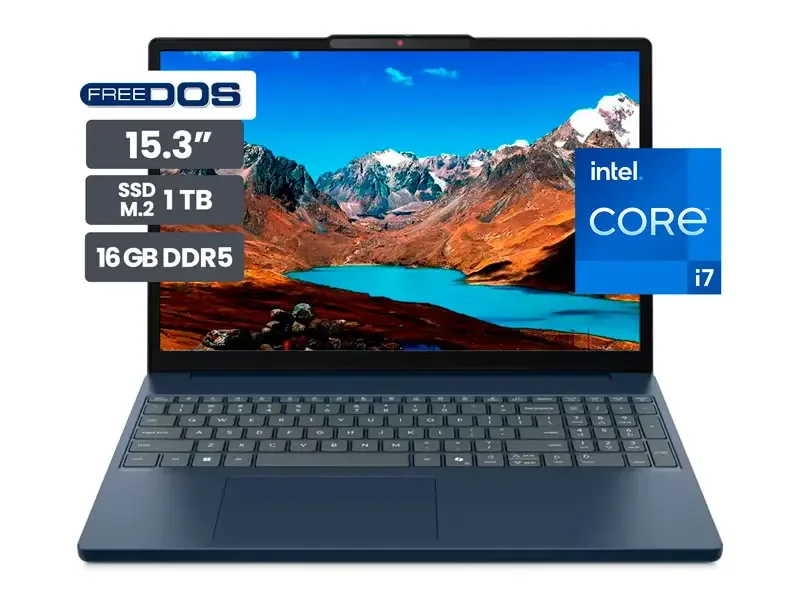 Laptop Lenovo IdeaPad Slim 3 15IRH10 15.3" Intel Core i7-13620H 16GB SSD1TB No incluye Windows