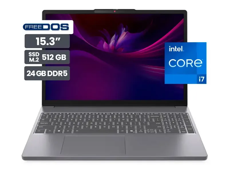 Laptop Lenovo IdeaPad Slim 3 15IRH10 15.3" Intel Core i7-13620H 24GB SS512GB No incluye windows