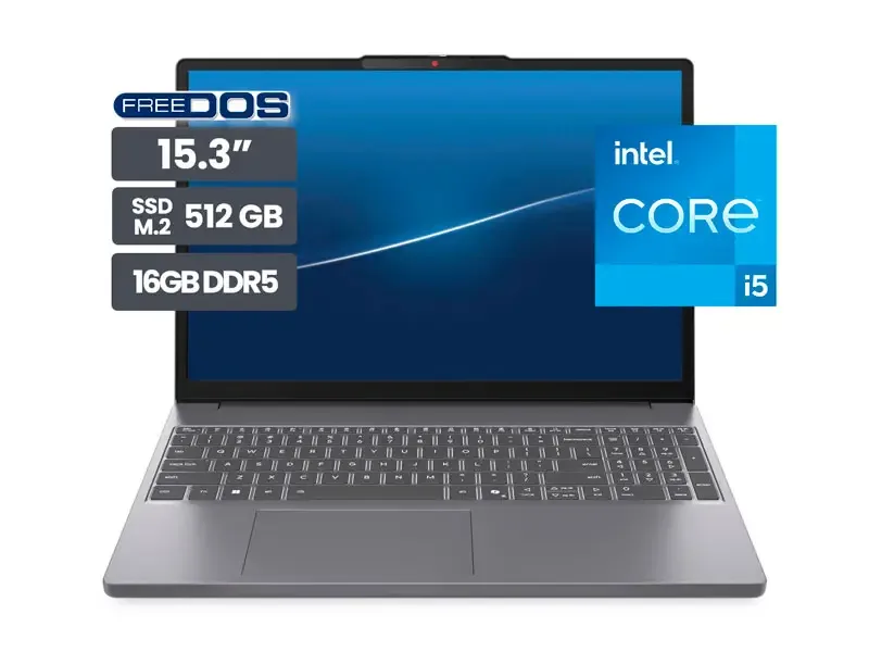 Laptop Lenovo IdeaPad Slim 3 15IRH10 15.3" Touch Intel Core  i5-13420H 16GB SS512GB No Incluye Windows