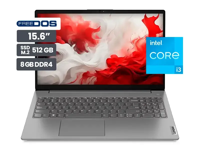 Laptop Lenovo IdeaPad V15 15.6" Intel Core i3-1215U 8GB SSD512GB No Incluye Windows