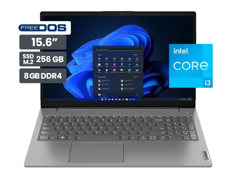 Laptop Lenovo IdeaPad V15 Intel Core i3-1215U 8GB/SSD256GB/15.6" FHD/FreeDos/No Windows