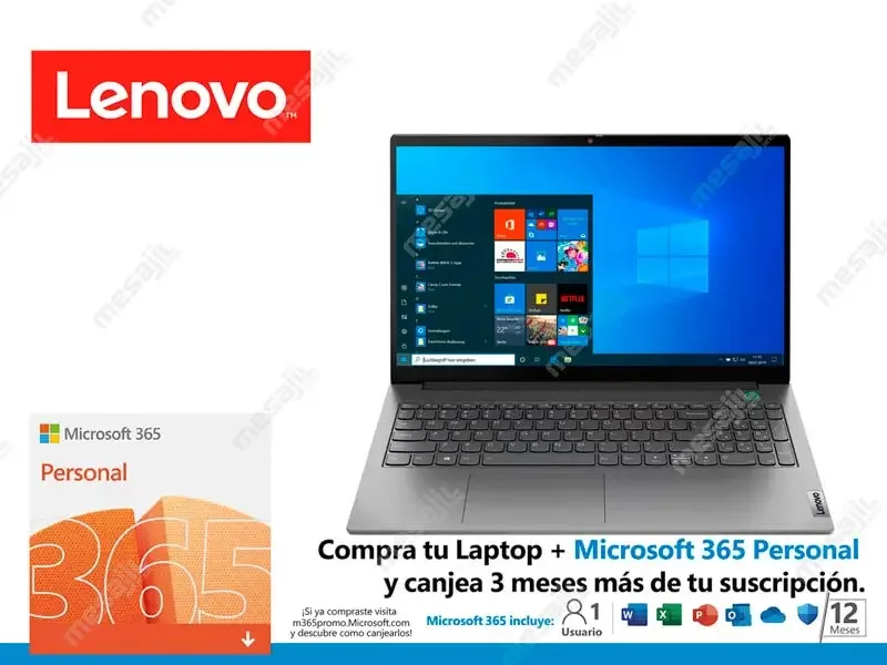 Laptop Lenovo ThinBook 15 G2 Intel Core i7-1165G7 16GB/SDD 512GB/ 15.6" W10pro