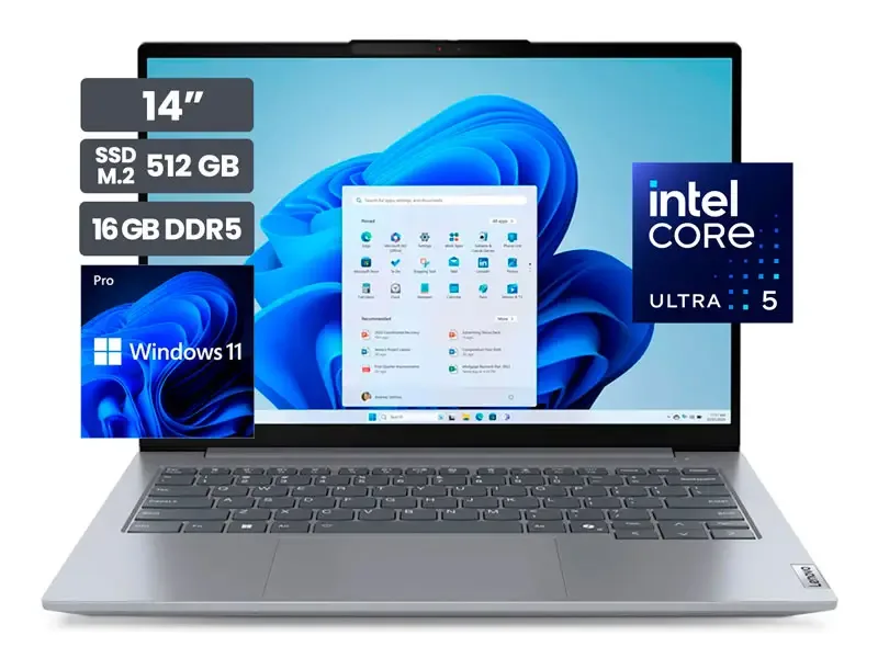 Laptop Lenovo ThinkBook 14 G7 14" Intel Core Ultra 5 125H 16GB SSD512GB W11 Pro