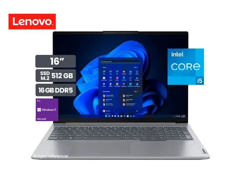 Laptop Lenovo ThinkBook 16 G6 IRL Intel i5-1335U 16GB/SSD512GB/16"/W11P