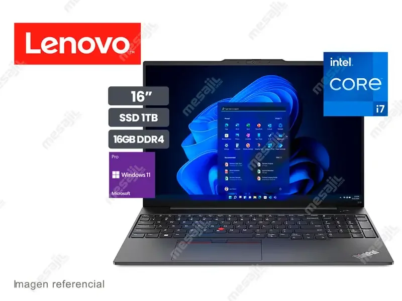 Laptop Lenovo ThinkPad E16 Gen 1 Intel Core i7-1355U 16GB/SSD1TB/16"/W11P