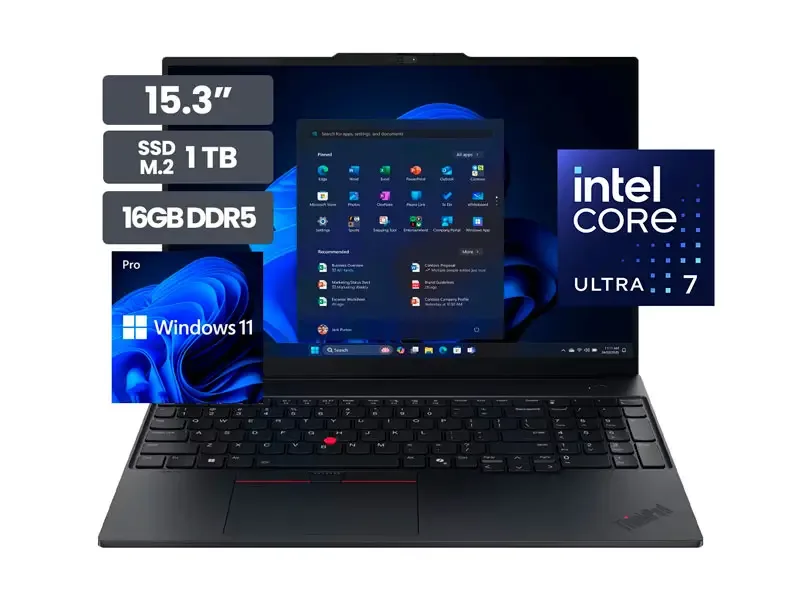Laptop Lenovo ThinkPad E16 Gen 3 16" Intel Core ultra 7-255H 16GB SSD 1TB Wind11P