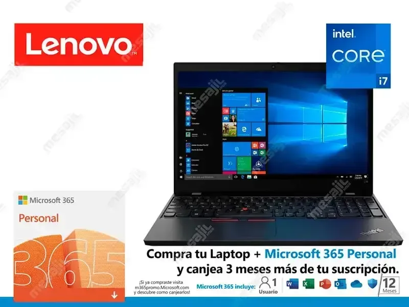 Laptop Lenovo Thinkpad L15 Intel Core i7-1165G7  16GB/SSD1TB/15.6"  W10P