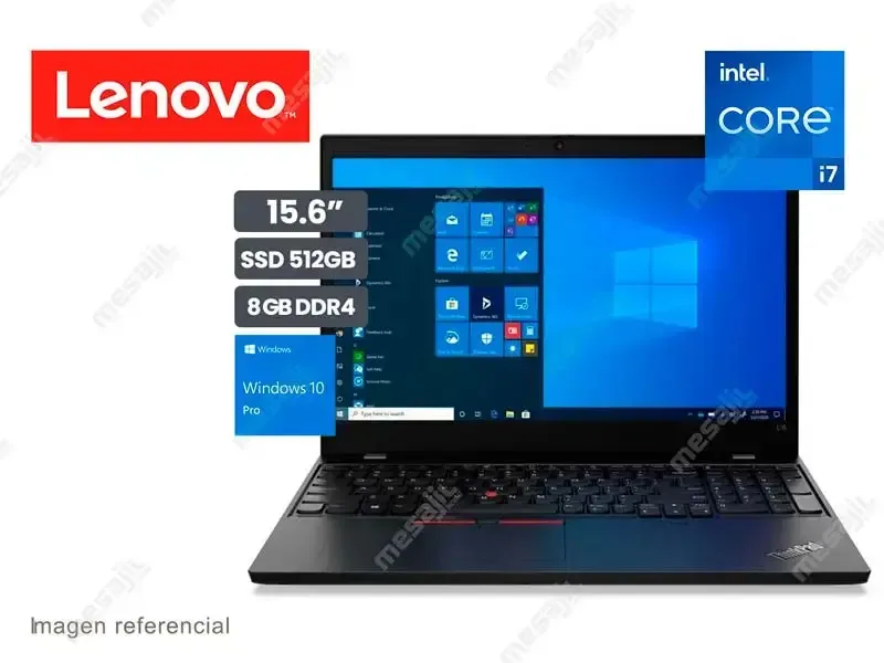 Laptop Lenovo Thinkpad L15 Intel Core i7-1165G7  8GB/SSD512/15.6"  W10P