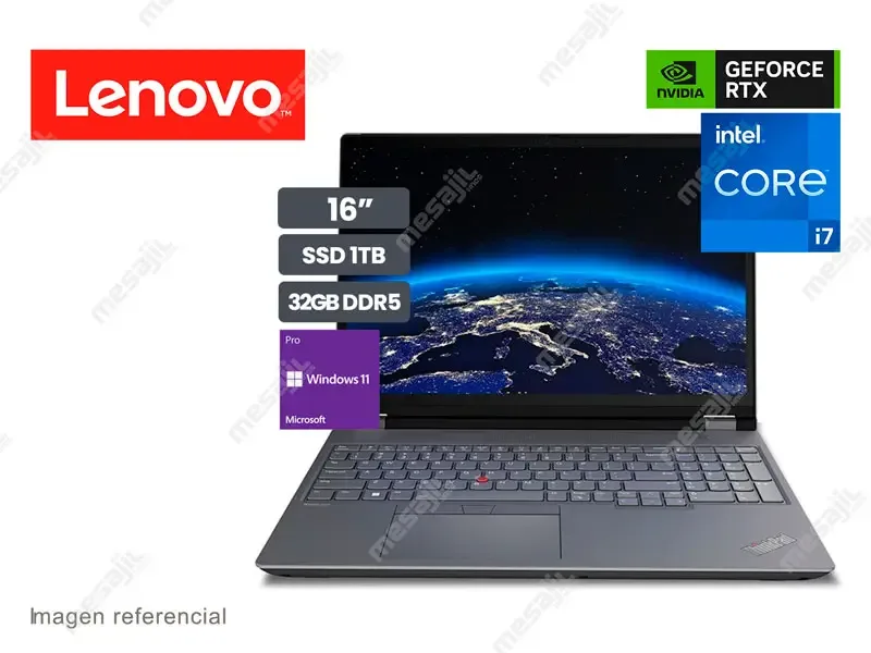 Laptop Lenovo ThinkPad P16 Gen 2 Intel Core i7-13700HX 32GB/SSD1TB/RTX2000/16"/W11P