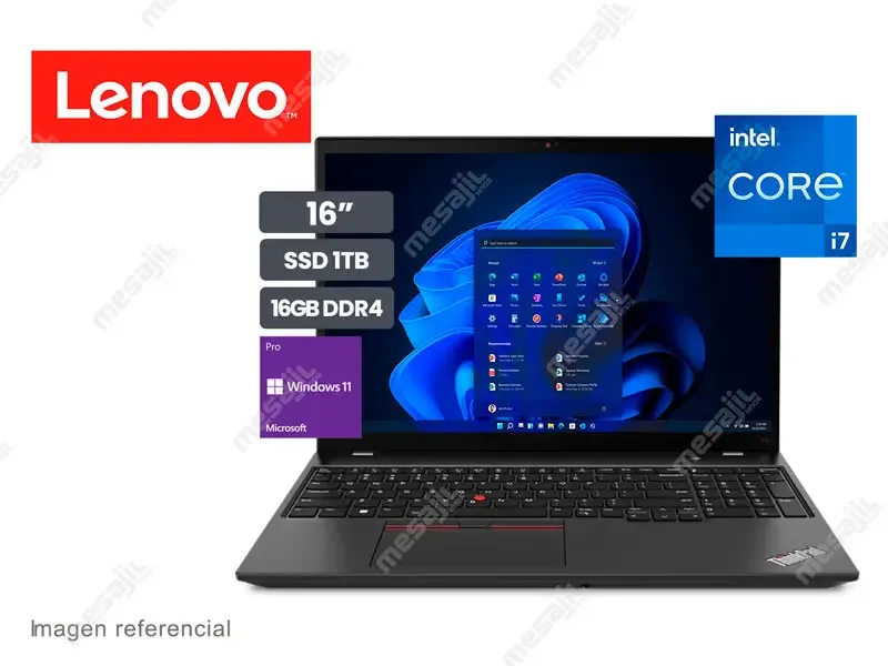 Laptop Lenovo ThinkPad T16 Gen 2 Intel Core i7-1355U 16GB/SSD1TB/16"/W11P