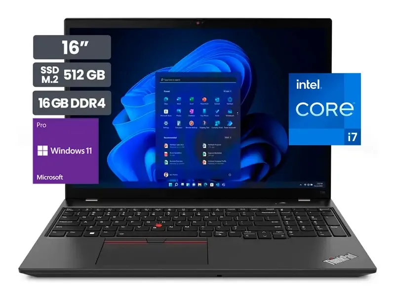 Laptop Lenovo ThinkPad T16 Gen1 Core i7-1270P 16GB SSD512GB W11P
