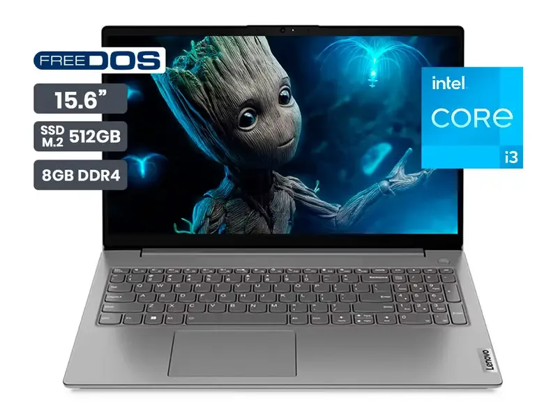 Laptop Lenovo  V15 Core i3-1315U 8GB SSD512GB 15.6" FHD FreeDos/No Windows