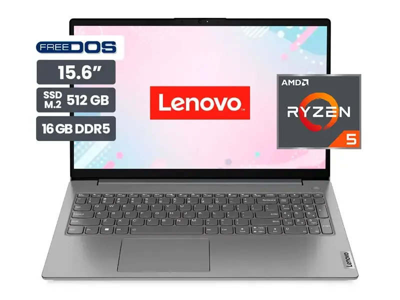 Laptop Lenovo V15 G4 15.6" AMD Ryzen 5 7520U 16GB SSD512GB No incluye Windows