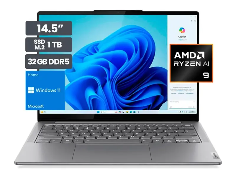 Laptop Lenovo Yoga Pro 7 14ASP9 AMD Ryzen AI 9-365 32GB/SSD1TB/14.5"/W11H