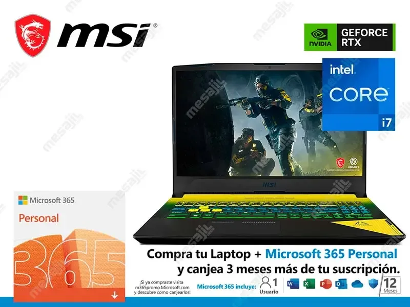 Laptop MSI Gaming CROSSHAIR 15 B12UEZO Intel i7-12700H DDR5 16GB/SSD 1TB/V6GB RTX3060/15.6" FHD/W11h