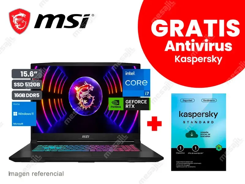 Laptop MSI Gaming Katana 15 B13VFK Intel i7-13620H 16G/SSD 512GB/V8GB RTX4060/15.6"/ W11h