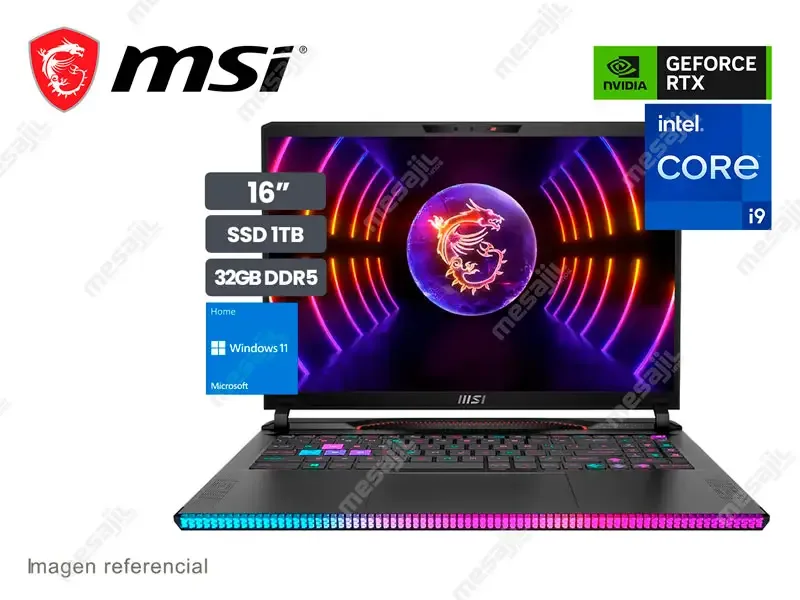Laptop MSI Gaming Raider GE68 HX 13VG Intel i9-13980HX 32GB/SSD 1TB/RTX4070 8GB/16" QHD 240Hz/W11H