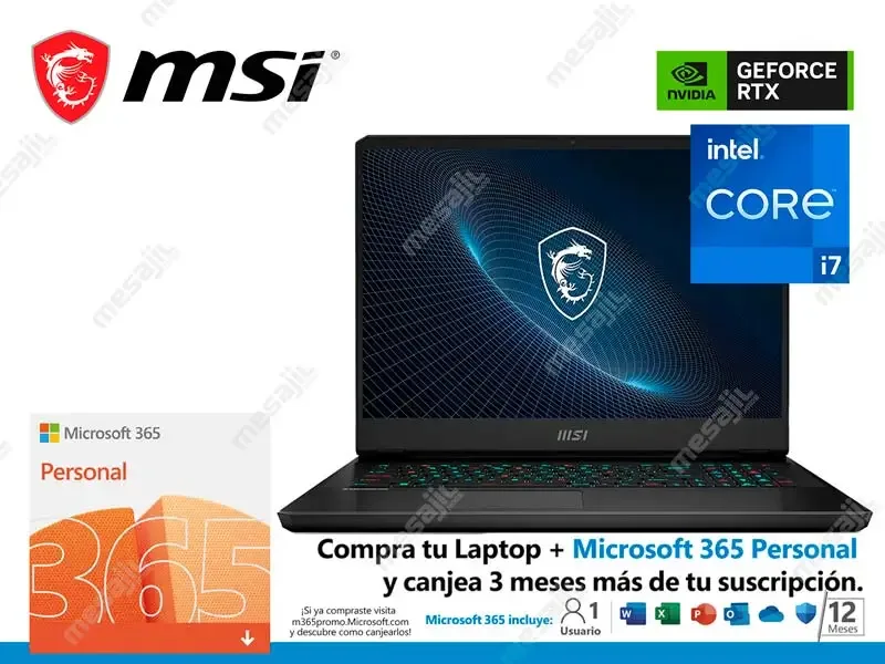 Laptop MSI Gaming Vector GP76 HX 12UGS Intel i7-12800HX 16GB/SSD 1TB/V8GB RTX3070ti /17.3" QHD/W11h