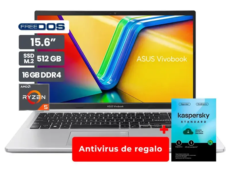 Laptop Ryzen 5 7430U ASUS Vivobook 15 M1502YA-NJ544 16GB/SS512/15.6" FHD FreeDos